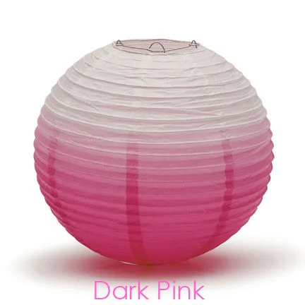 12-inch Ombre Round Paper Lantern