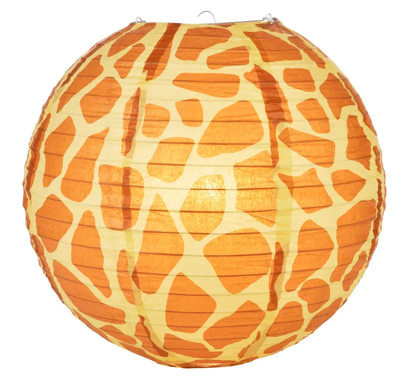 14" Giraffe Print Paper Lantern