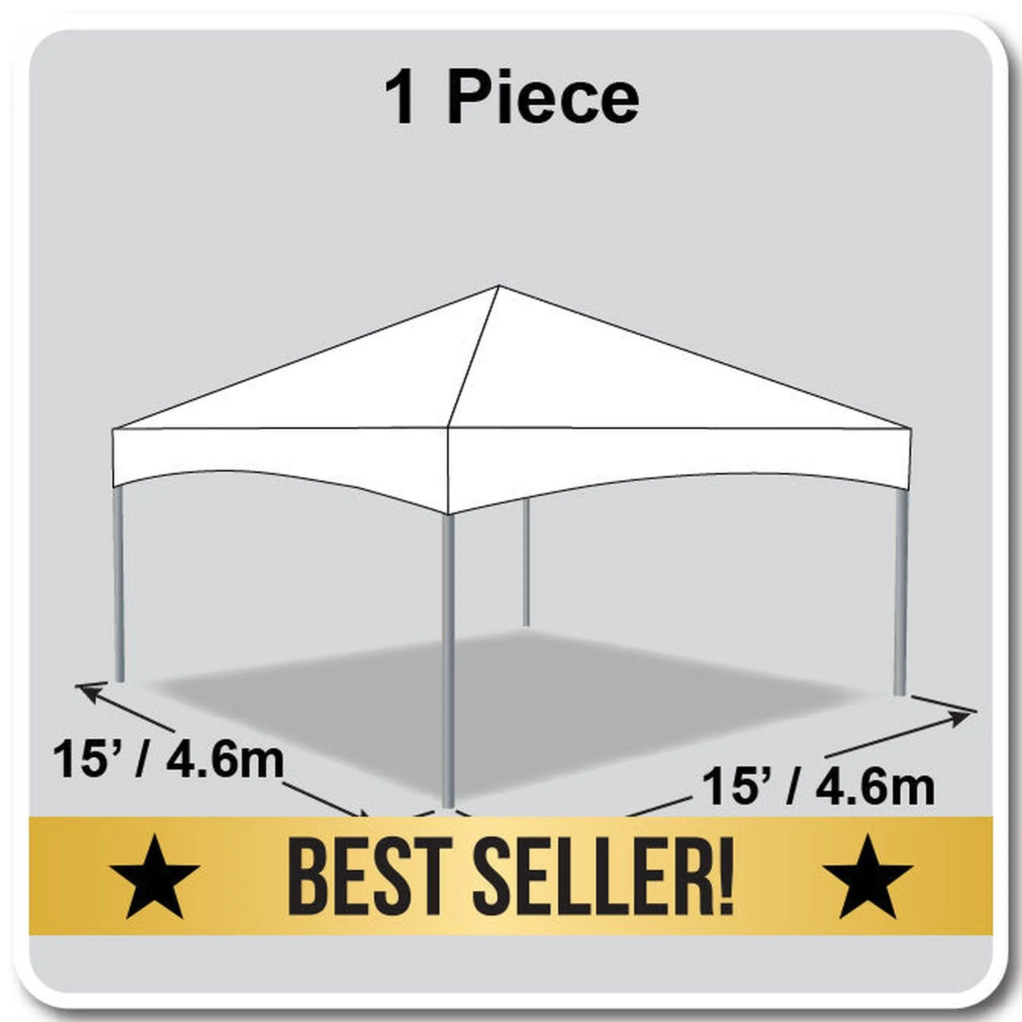 15x15 Master Series Frame Tent
