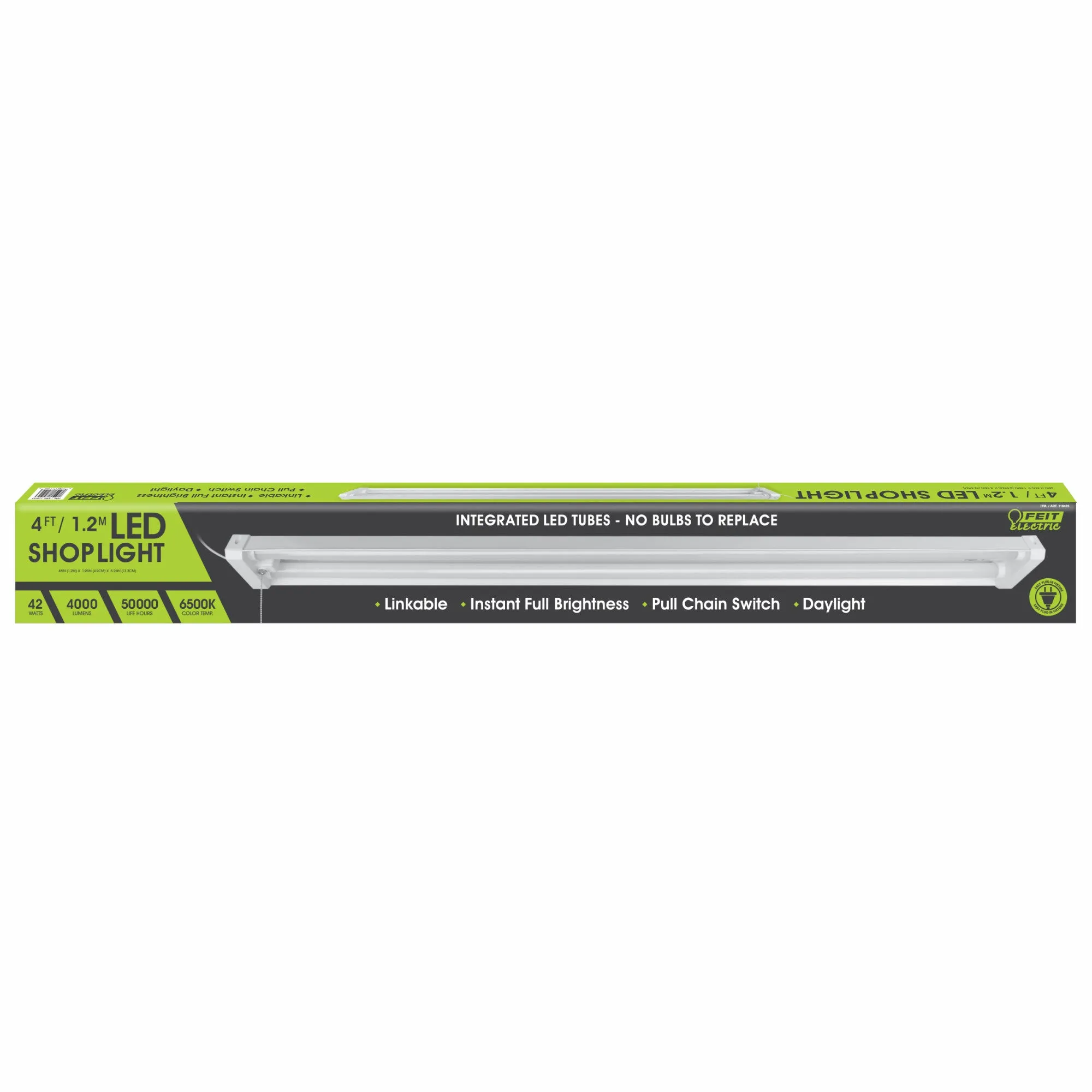 4 ft. 42W Daylight (6500K) LED Shop Light