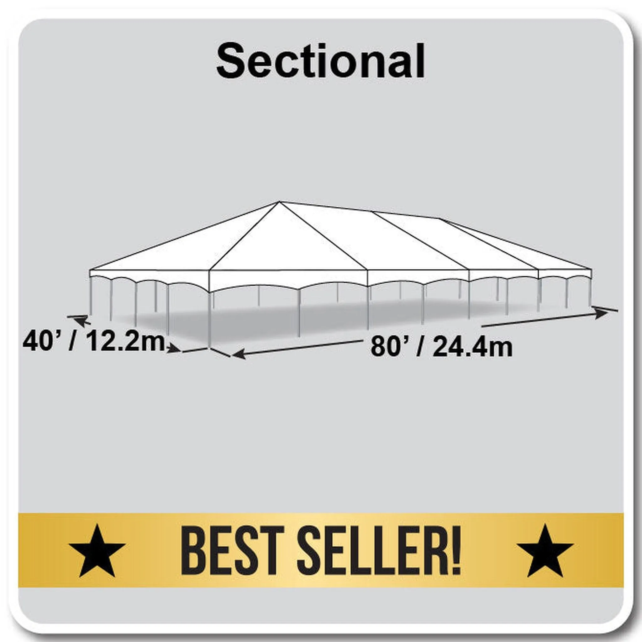 40x80 Master Series Frame Tent