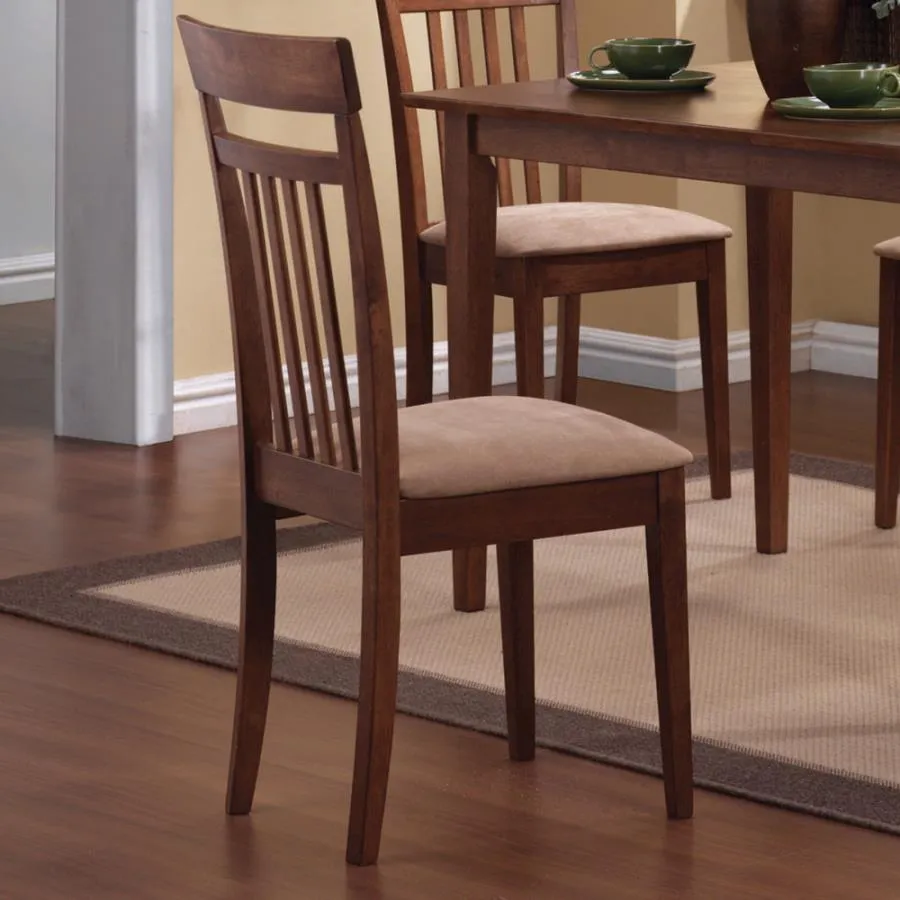 5-piece Dining Set Chestnut and Tan