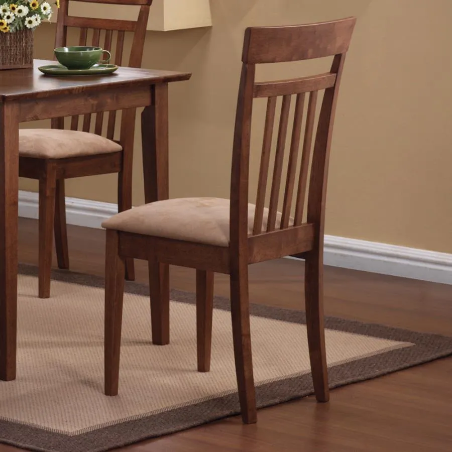 5-piece Dining Set Chestnut and Tan