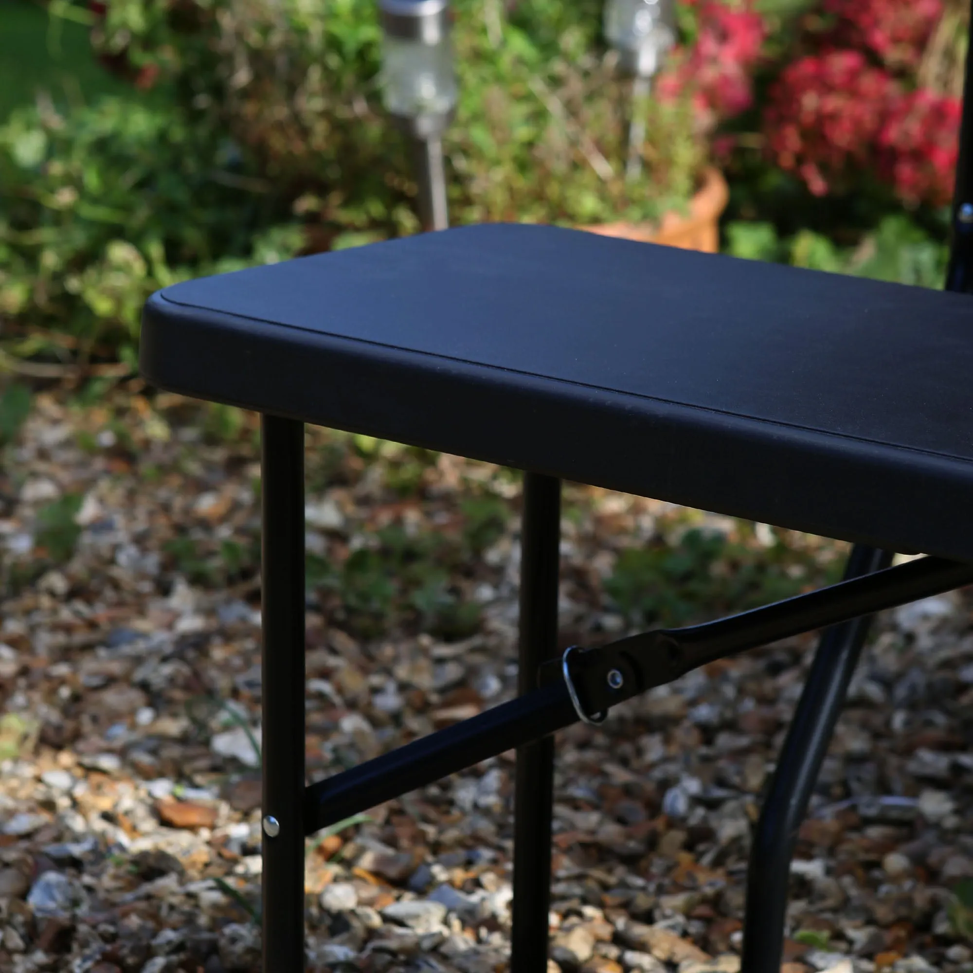 6 feet / 180cm Four Person Folding Trestle Bench - By Harbour Housewares