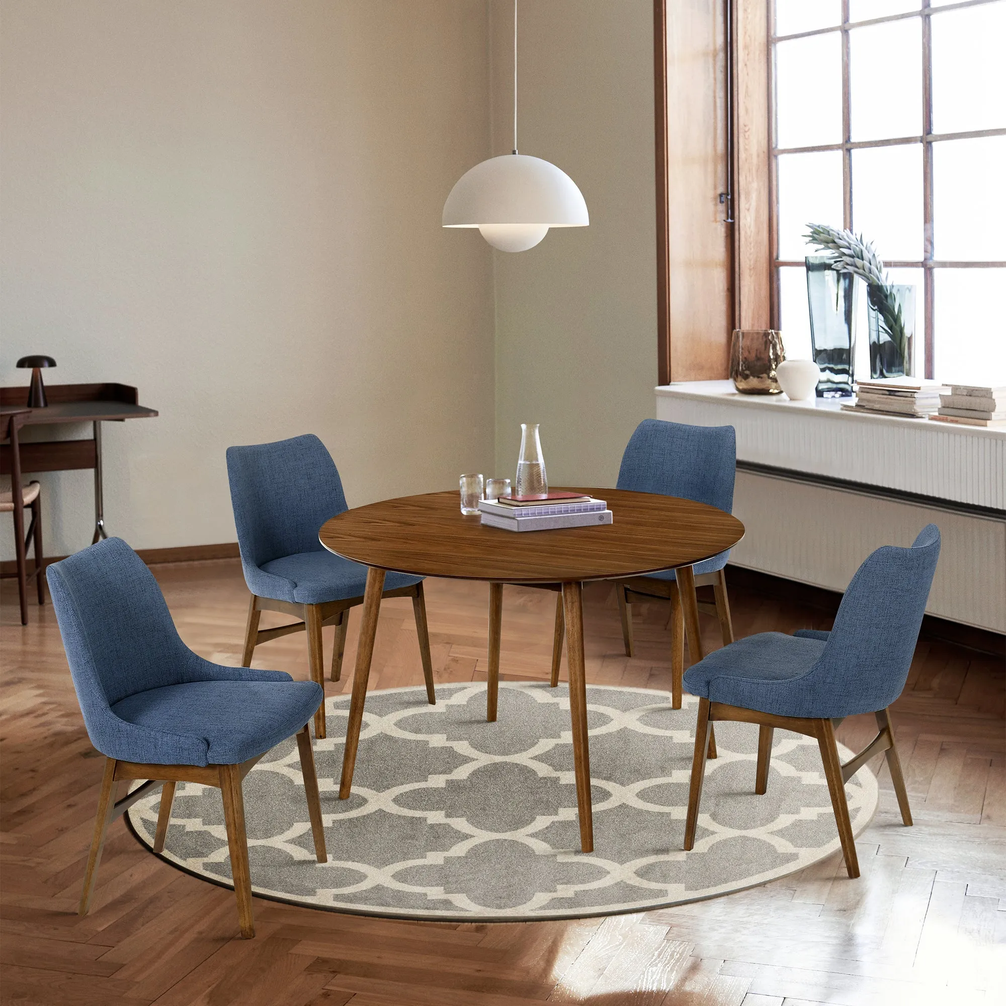 Arcadia and Azalea 48 in. 5-Piece Dining Set