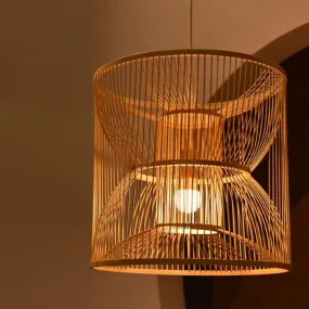 Bamboo Wicker Rattan Pendant Light By Artisan Living-12247