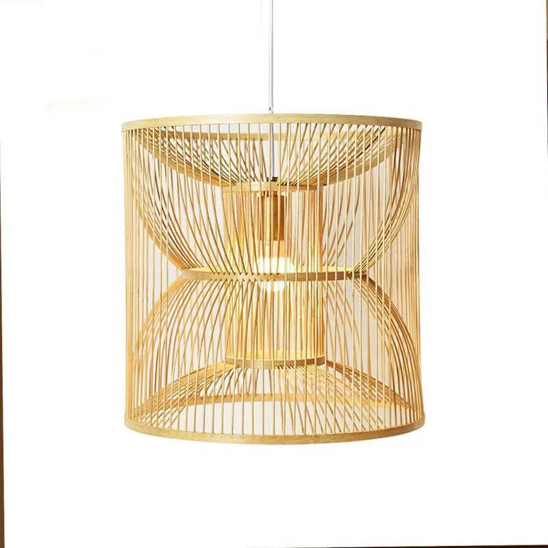 Bamboo Wicker Rattan Pendant Light By Artisan Living-12247