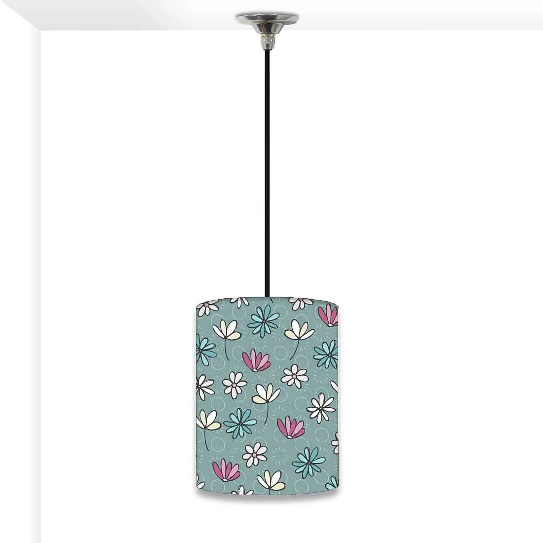 Bedside Hanging Pendant Lamp - Vintage Flower Pattern