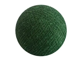 Bindi Cotton Ball Lantern Forest Green