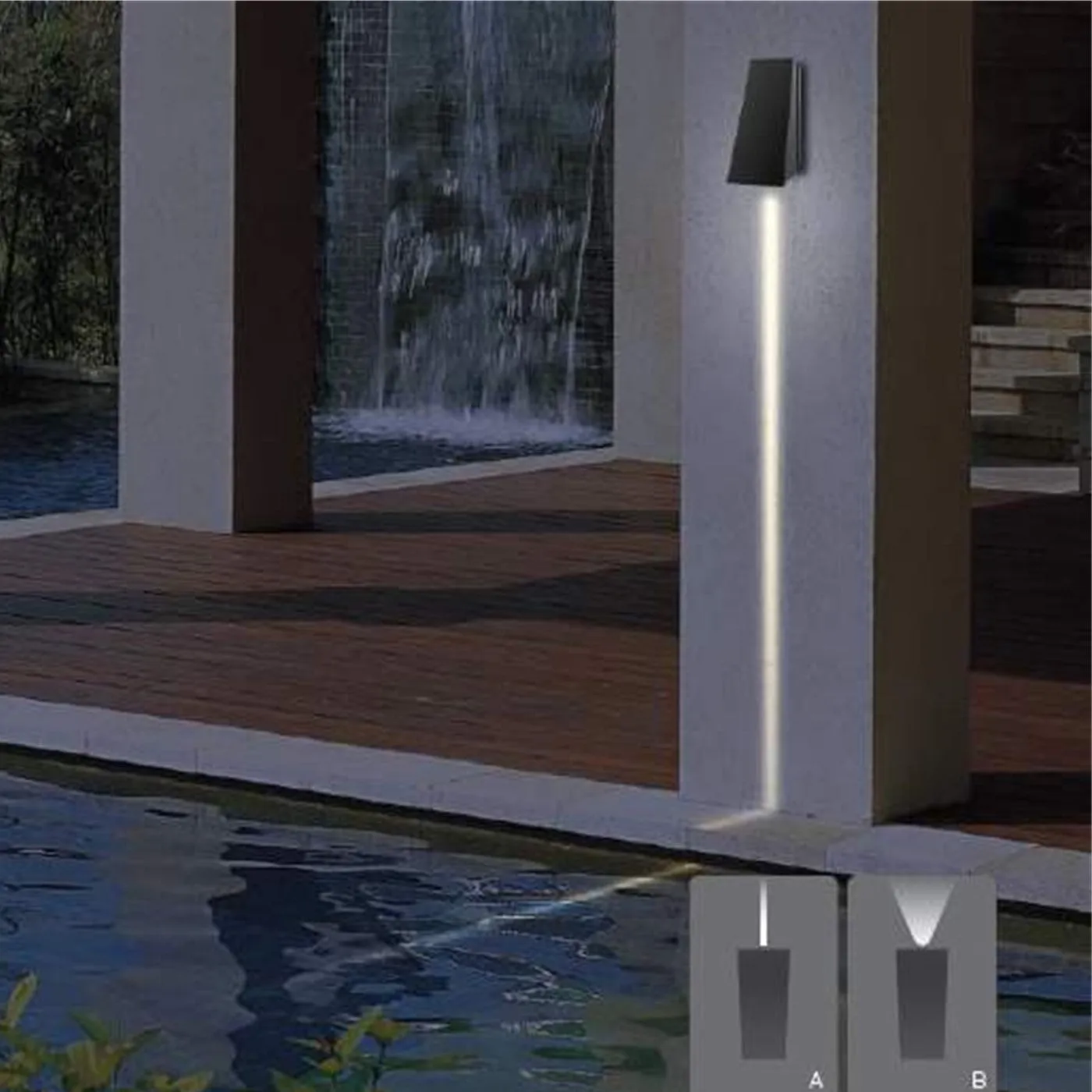 BLAZE LFWL038- 3.5W-A IP-65 3.5W Narrow Beam Outdoor wall Lights