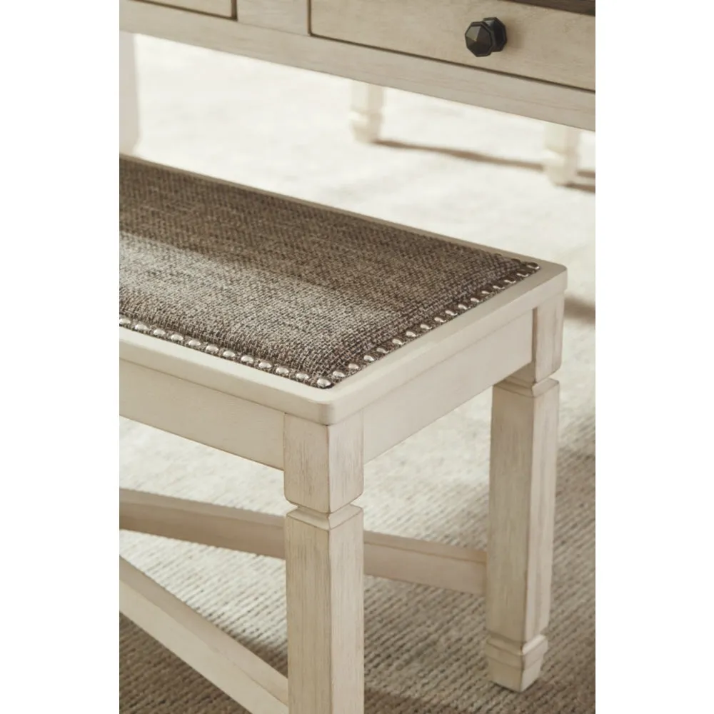 Bolanburg French Country Upholstered Dining Room Bench
