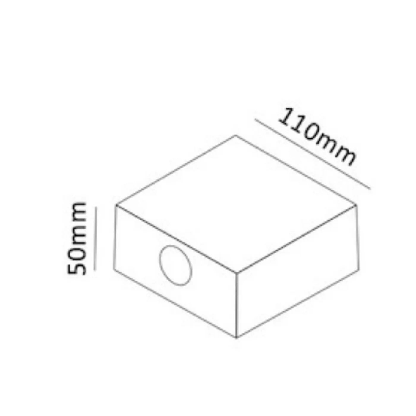 CH-3321 Cube 4w Square Narrow Beam Outdoor wall Lights