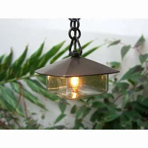 Coe Studios HL-GL Solid Bronze Garden Hanging Lamp with Bayonet LED