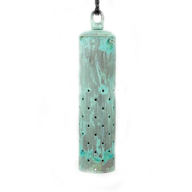 CopperMoon CM.615 12V MR-16 Copper & Brass 8" Hanging Pendant Light Perforated Holes