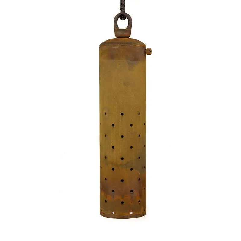 CopperMoon CM.615 12V MR-16 Copper & Brass 8" Hanging Pendant Light Perforated Holes