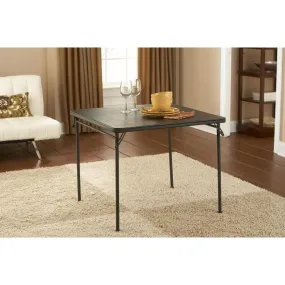 Cosco 33.75-in x 33.75-in Outdoor Square Black Folding Table