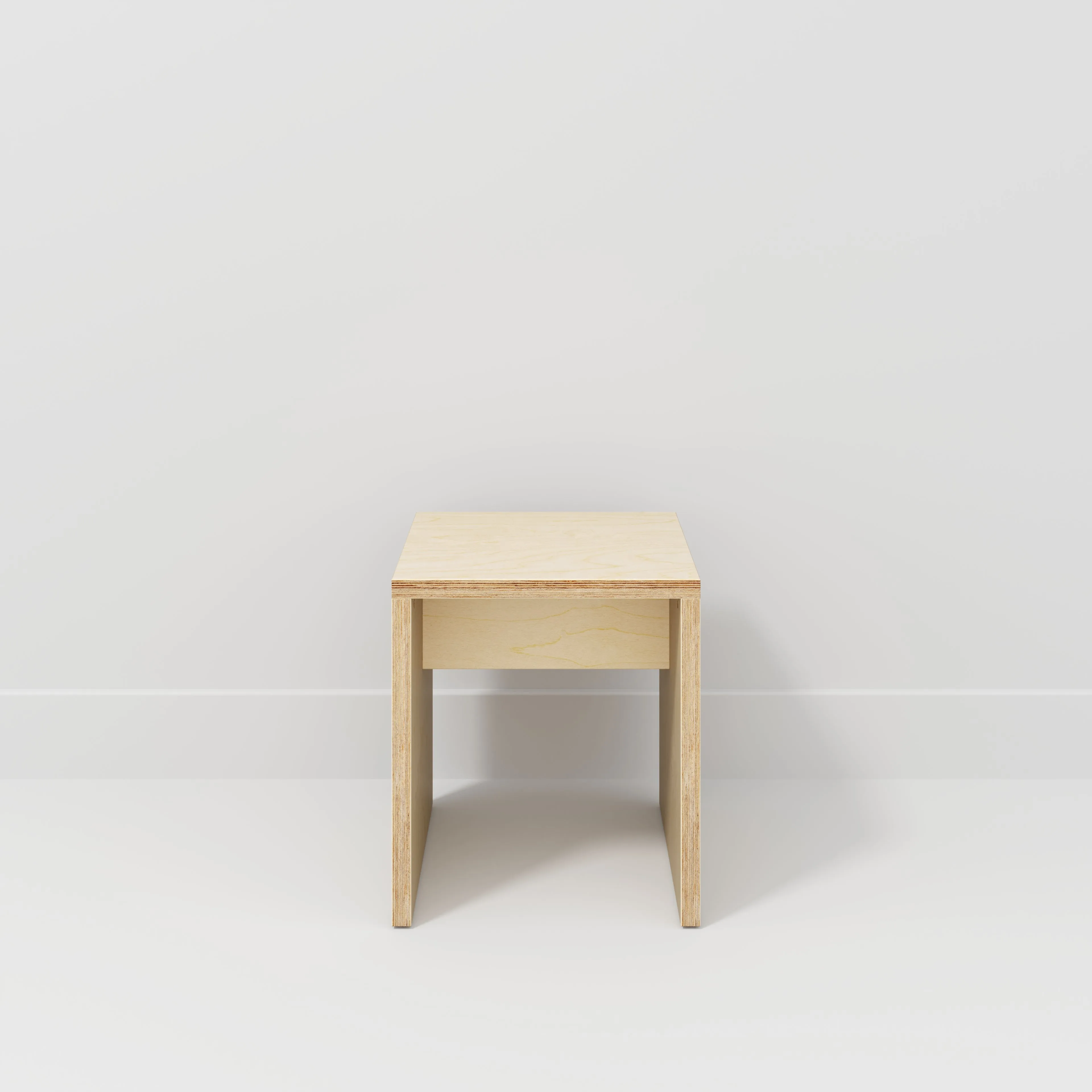 Custom Plywood Stool with Solid Sides