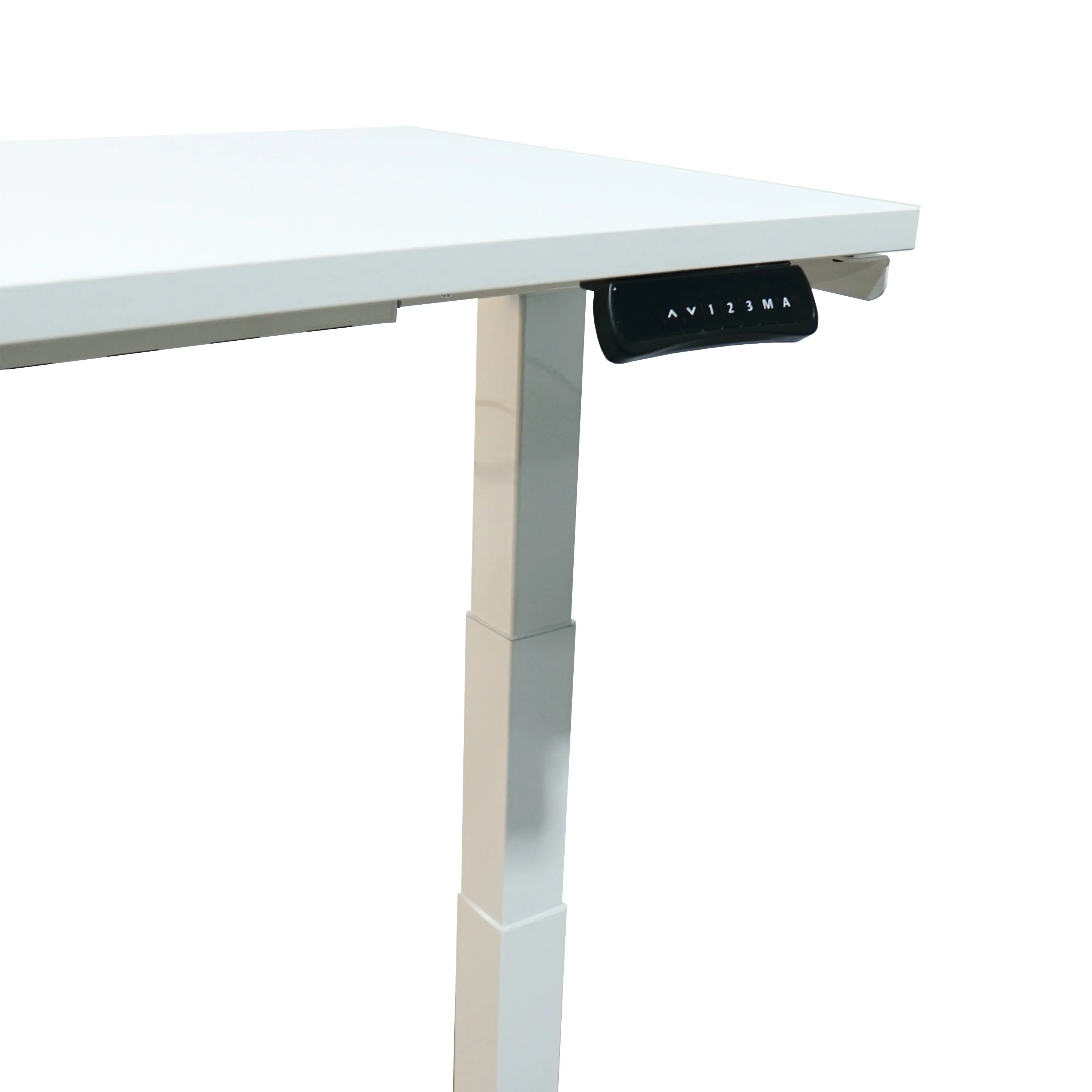 DUAL-MOTOR HEIGHT-ADJUSTABLE TABLE WHITE FRAME