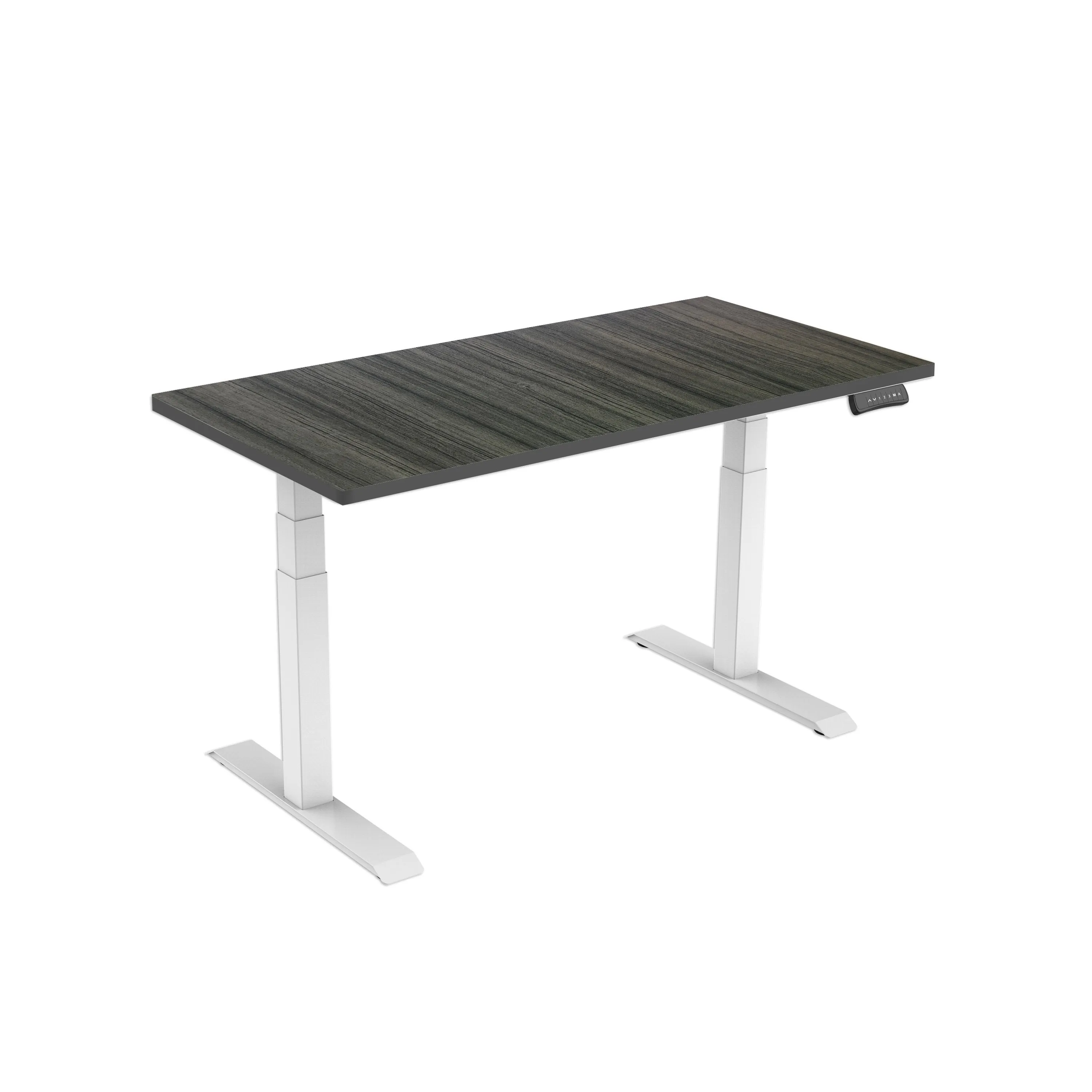 DUAL-MOTOR HEIGHT-ADJUSTABLE TABLE WHITE FRAME