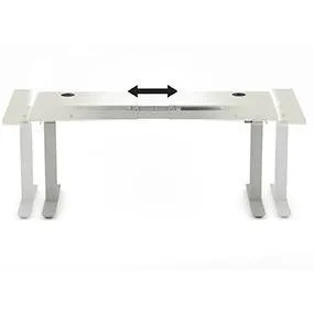 DUAL-MOTOR HEIGHT-ADJUSTABLE TABLE WHITE FRAME