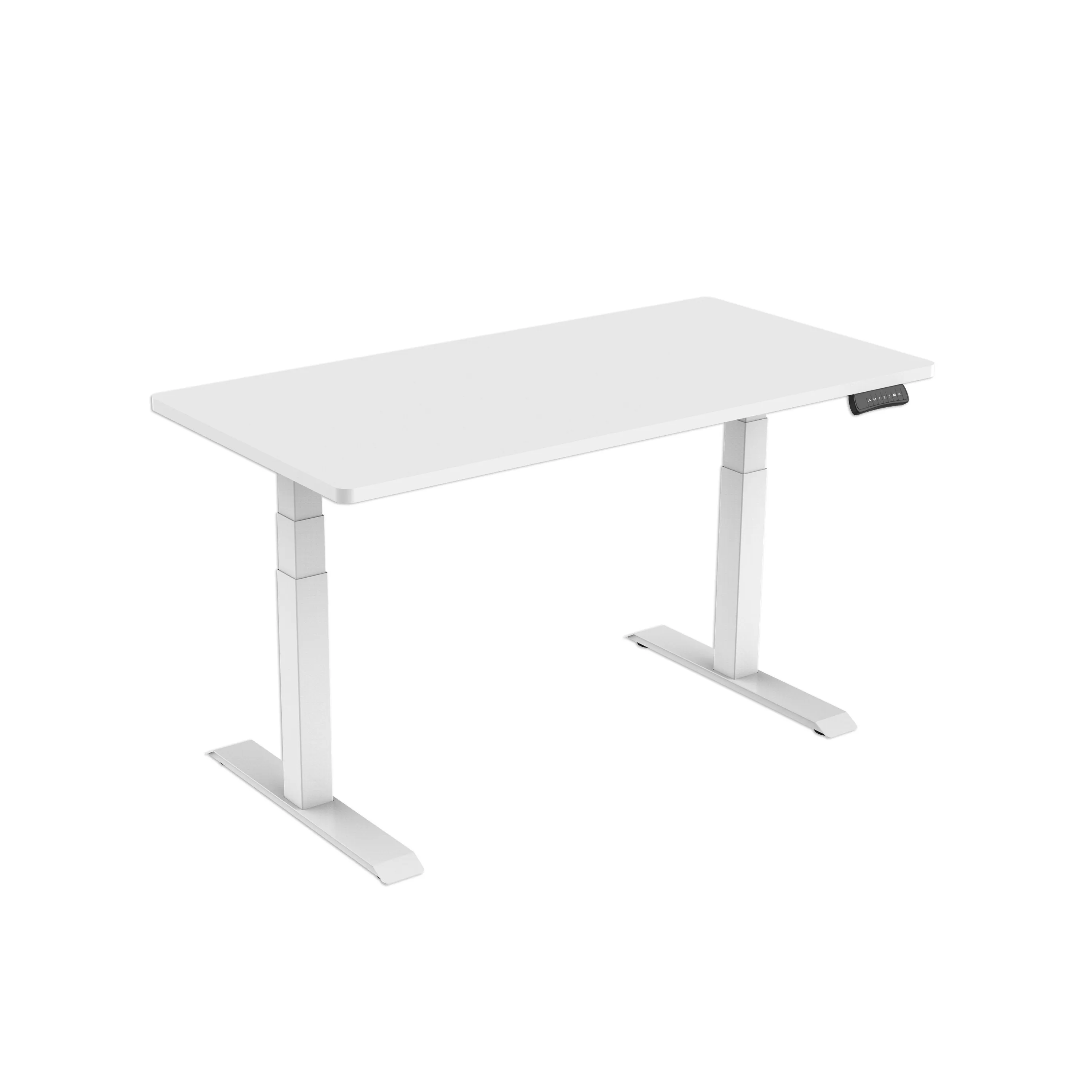 DUAL-MOTOR HEIGHT-ADJUSTABLE TABLE WHITE FRAME