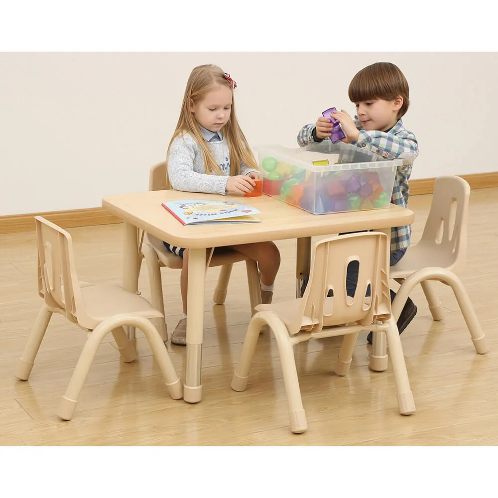 Elegant Height Adjustable Rectangular Table (4 or 6 Seats)