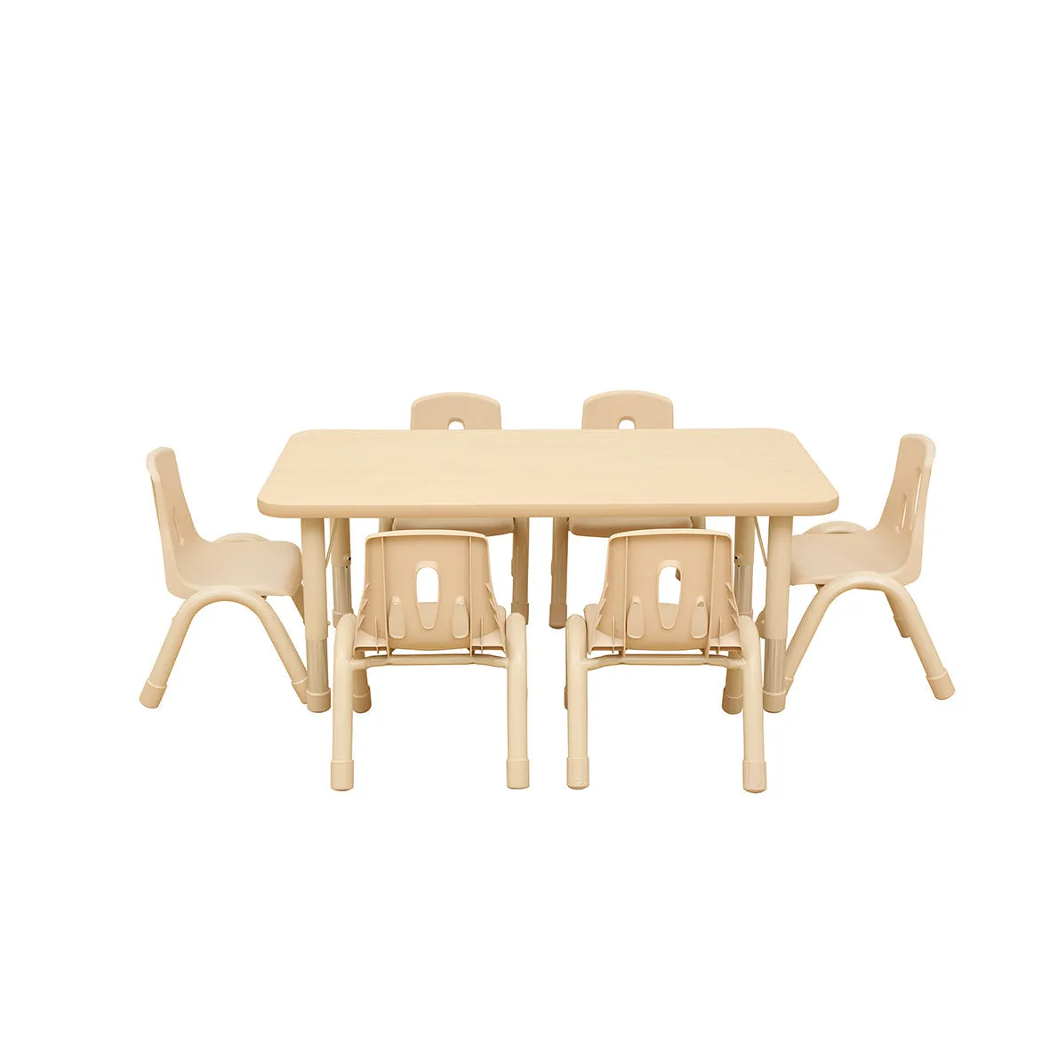 Elegant Height Adjustable Rectangular Table (4 or 6 Seats)