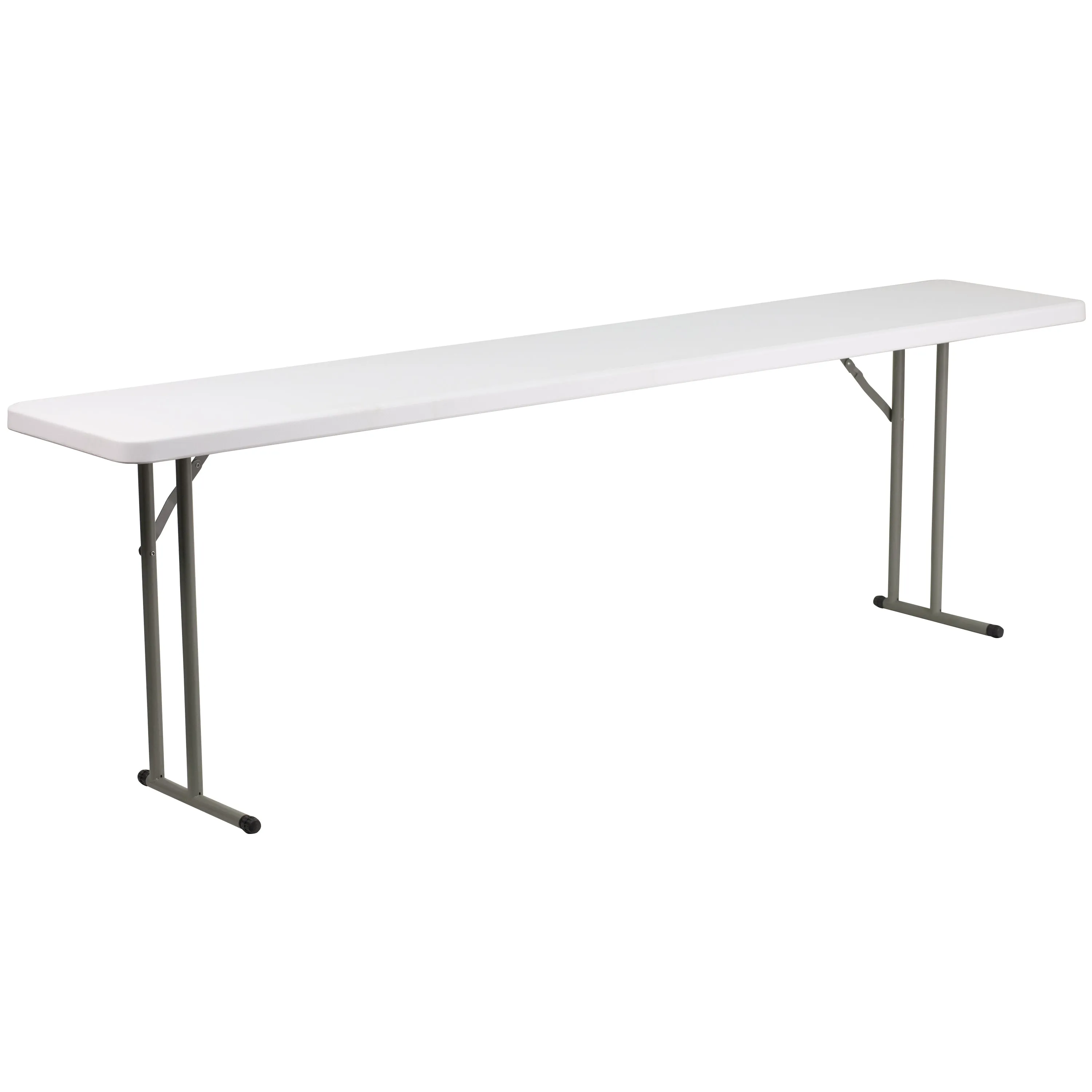 Elon 8-Foot Granite White Plastic Folding Training Table