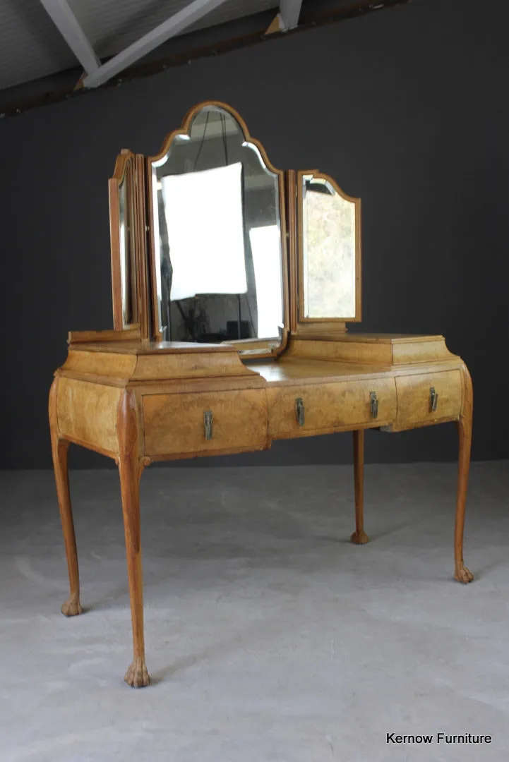 French Burr Maple Dressing Table