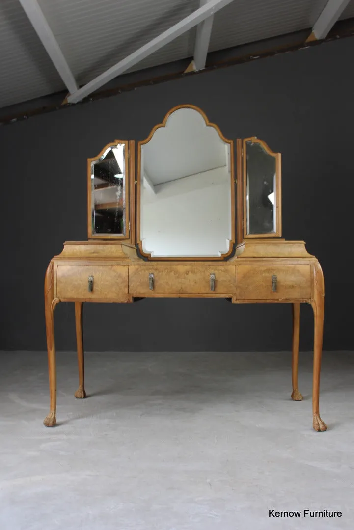 French Burr Maple Dressing Table
