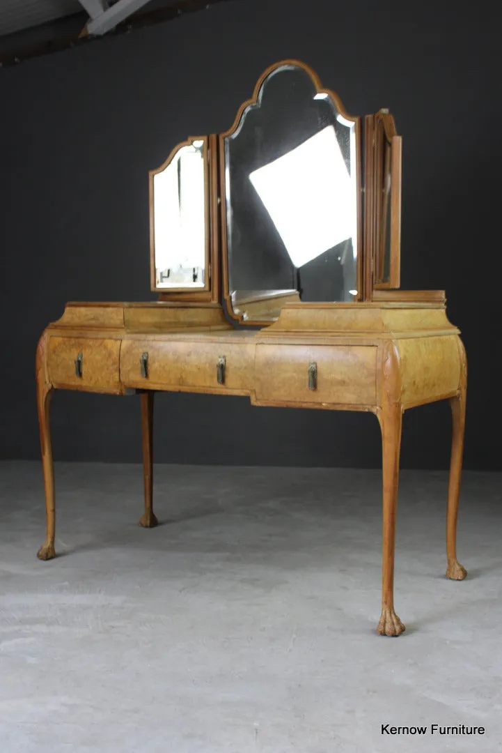 French Burr Maple Dressing Table