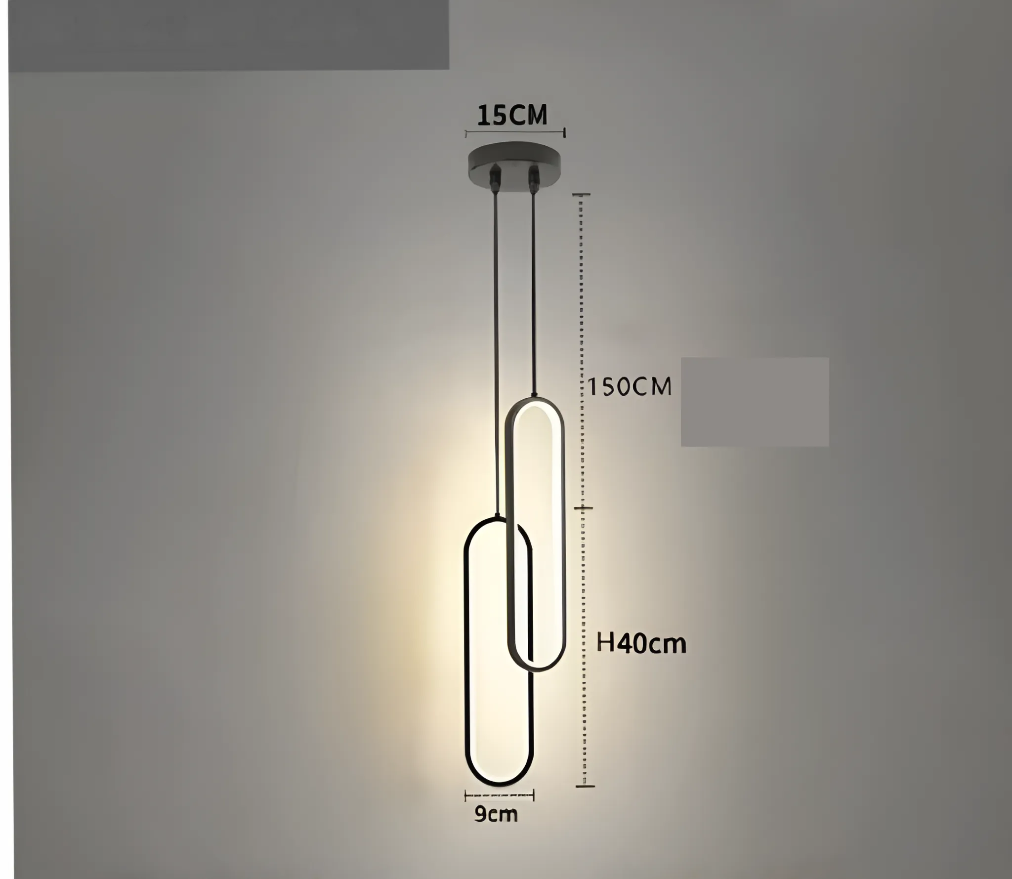 GildedGlow Light - Dekorative LED-Hängelampe