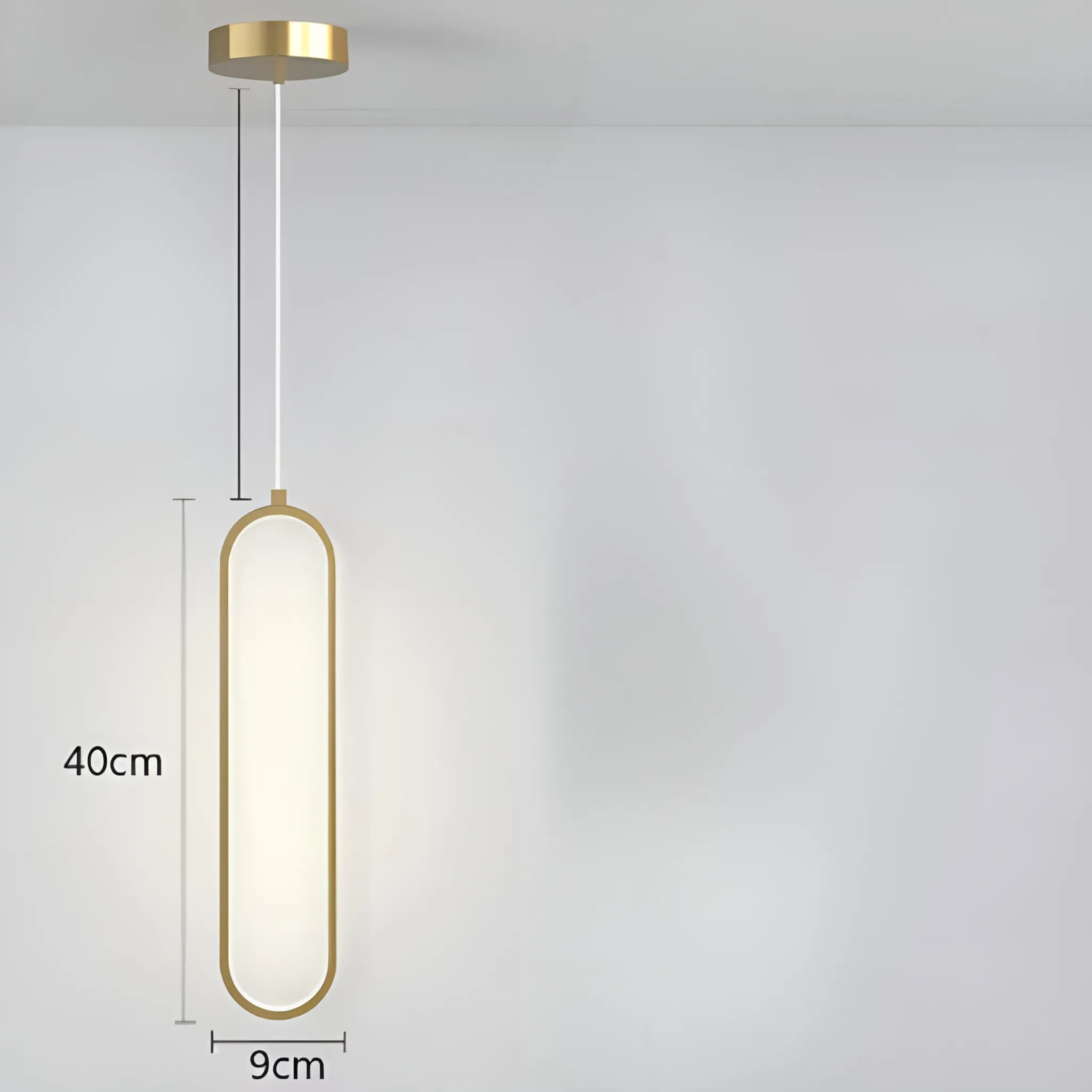 GildedGlow Light - Dekorative LED-Hängelampe