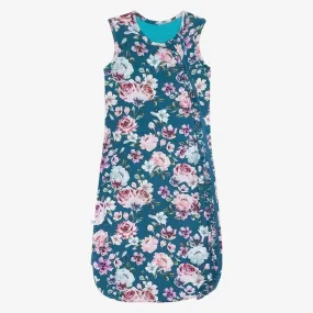 Girl's Bamboo Ruffled Sleeveless Sleeping Bag, 1 TOG - Keisha (Floral)