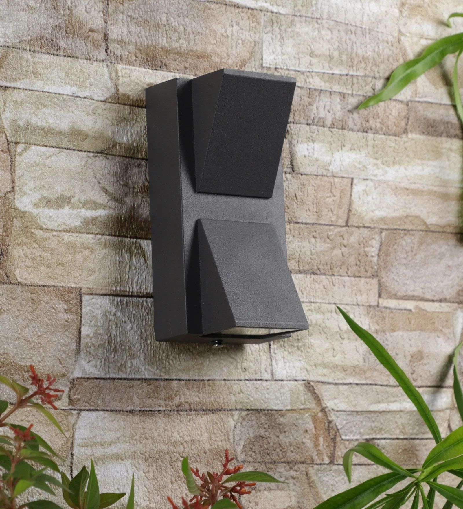 Grey Metal Outdoor Wall Light -42103-WW - Included Bulb