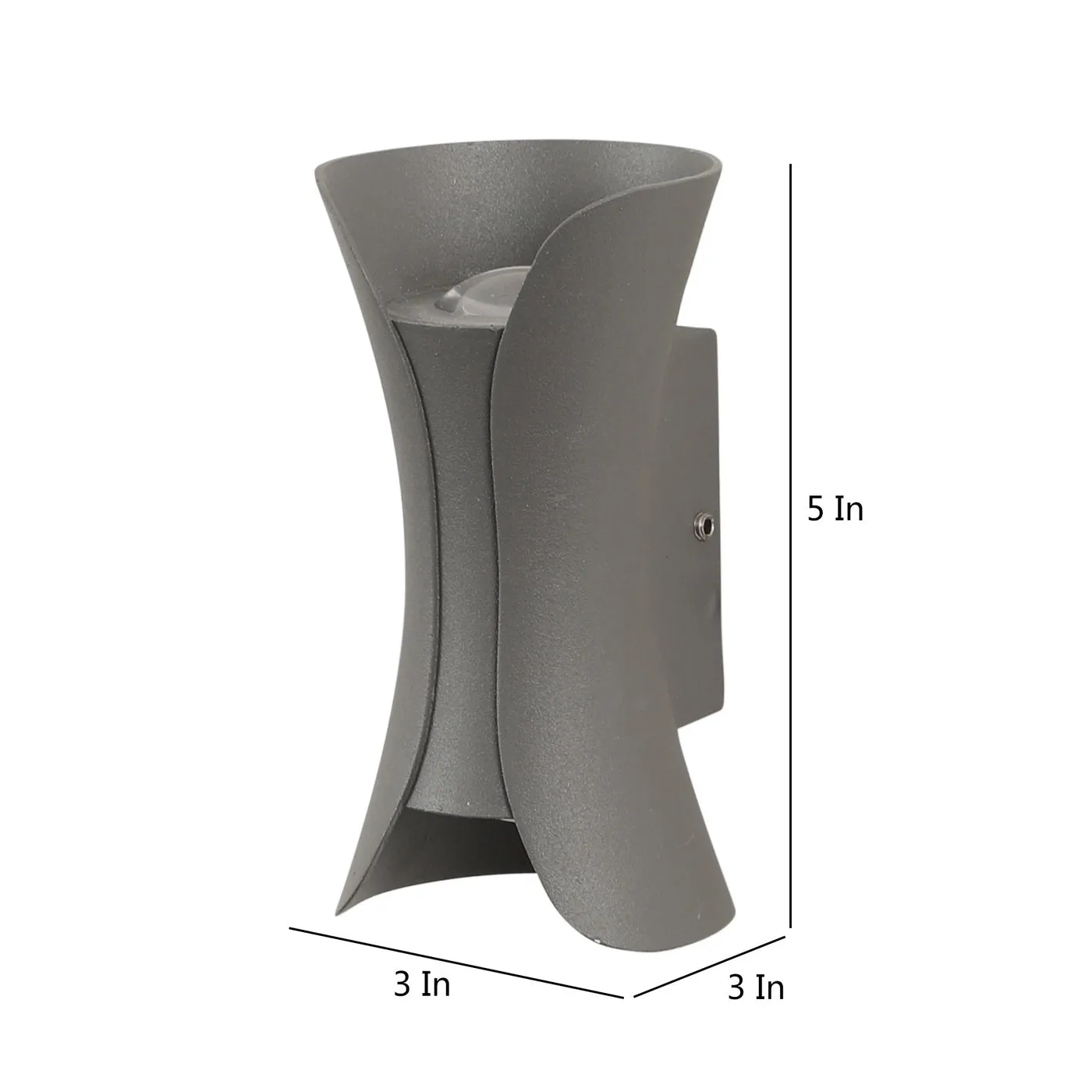 GreyMetal Outdoor Wall Light 42454-WW-GY-UP-DN