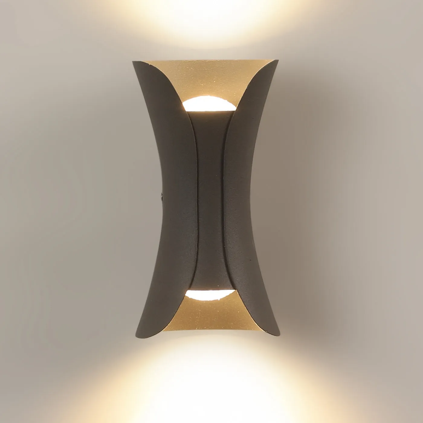 GreyMetal Outdoor Wall Light 42454-WW-GY-UP-DN