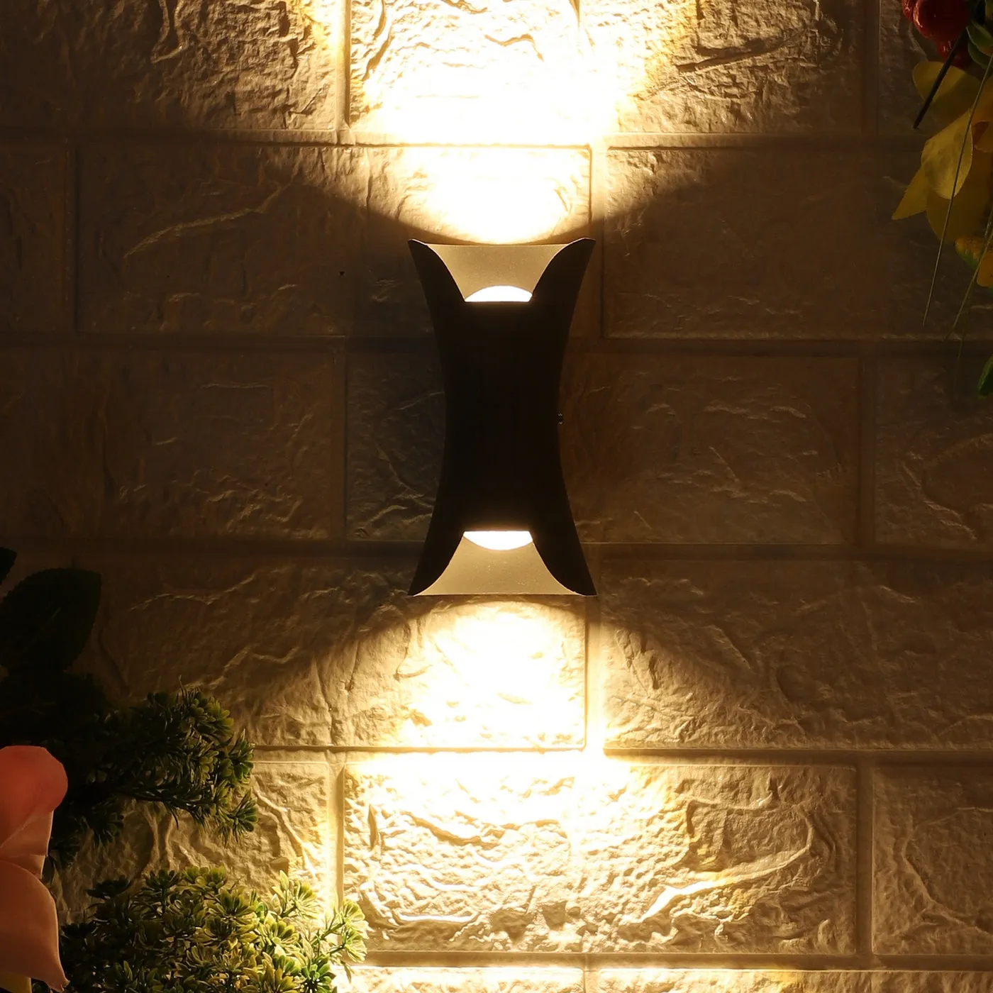 GreyMetal Outdoor Wall Light 42454-WW-GY-UP-DN