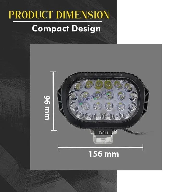 HJG Rectangular 24 LED Fog light 12V-80V 36W for Universal vehicles 1PCS