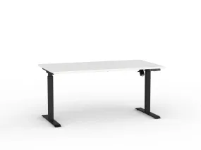 Knight's Agile Boost Electric Height Adjustable Desk, Black Frame, 1500mm x 800mm, Height Adjustable, Digital Handset, USB Port, 4 Point Memory, Multi-User