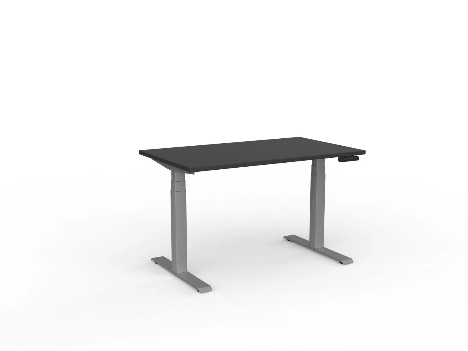 Knight's Velocity Electric Standing Desk, 3-Column Individual Desk, Silver Frame, 1200mm x 700mm