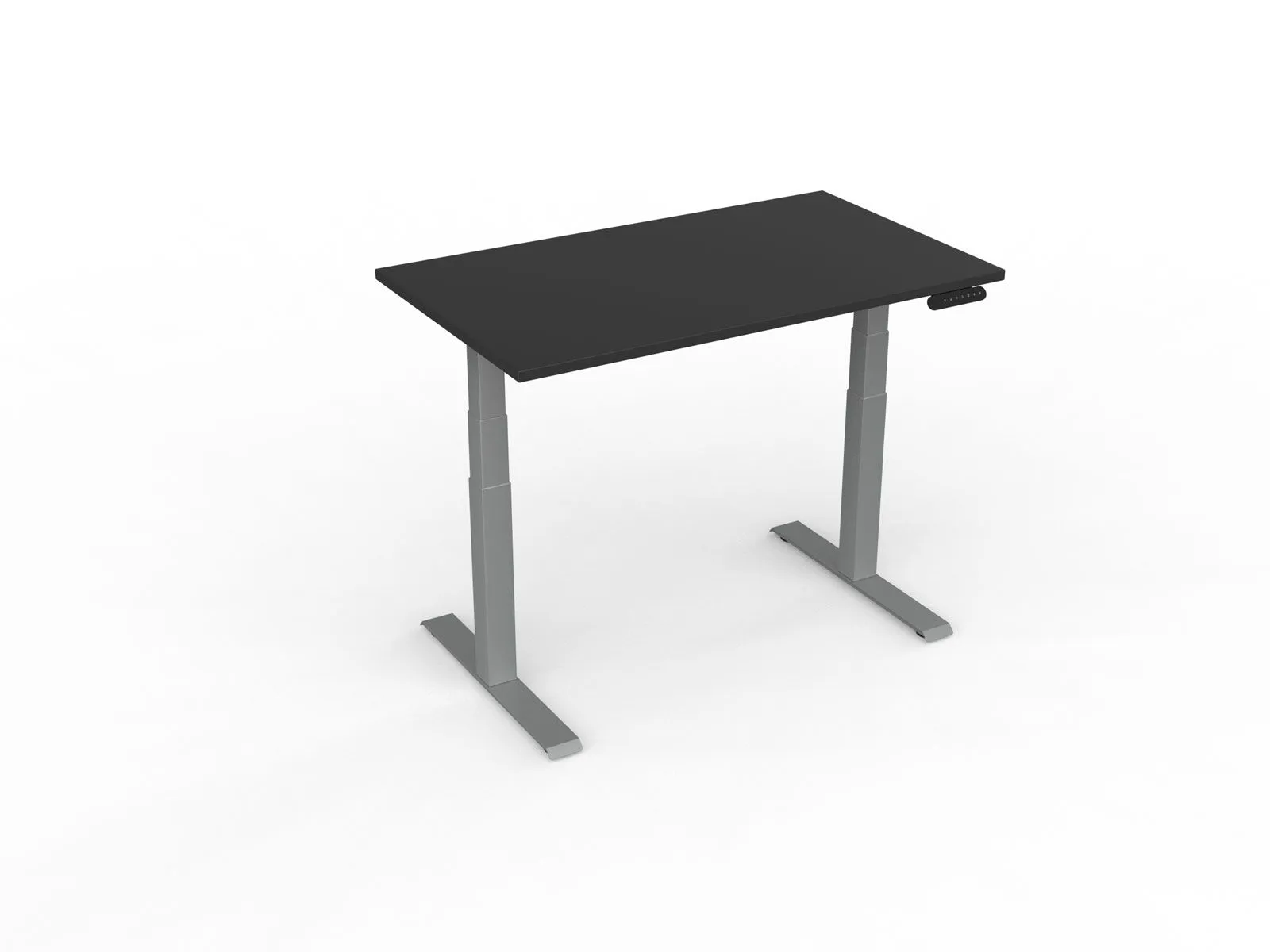 Knight's Velocity Electric Standing Desk, 3-Column Individual Desk, Silver Frame, 1200mm x 700mm