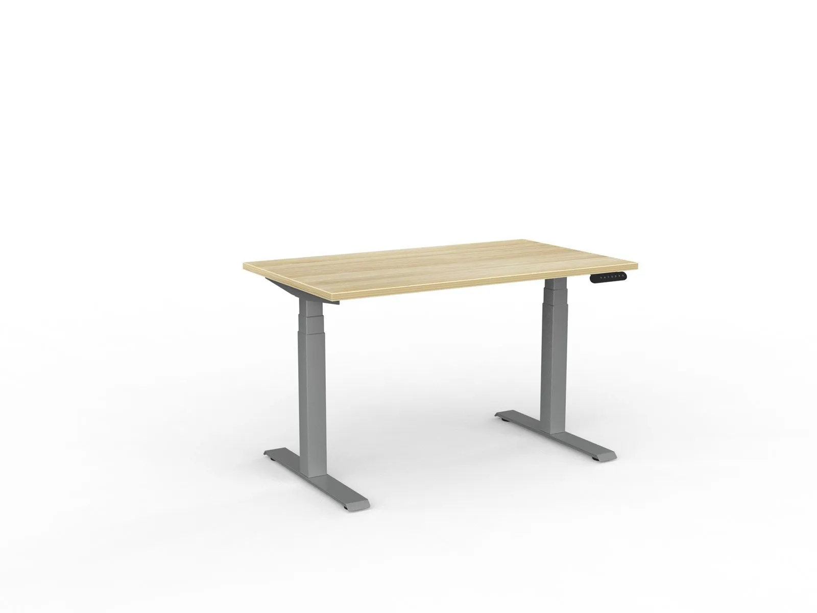 Knight's Velocity Electric Standing Desk, 3-Column Individual Desk, Silver Frame, 1200mm x 700mm
