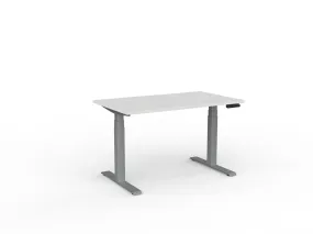 Knight's Velocity Electric Standing Desk, 3-Column Individual Desk, Silver Frame, 1200mm x 700mm