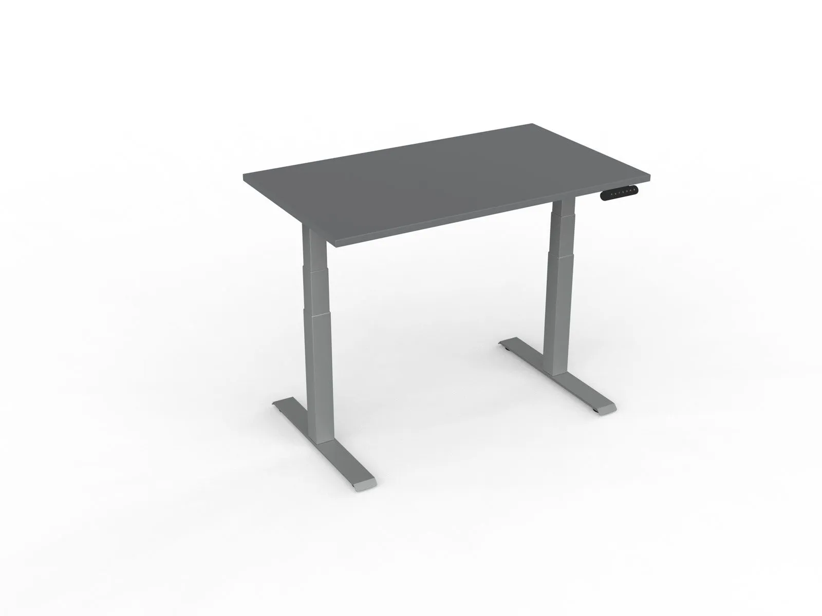 Knight's Velocity Electric Standing Desk, 3-Column Individual Desk, Silver Frame, 1200mm x 700mm