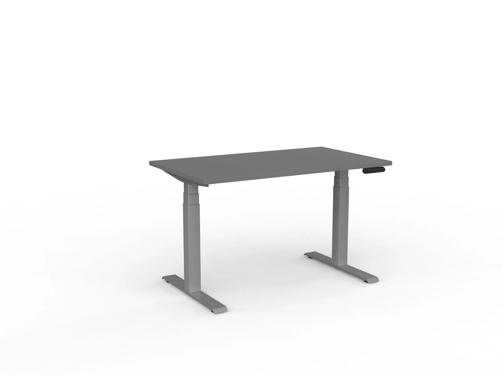 Knight's Velocity Electric Standing Desk, 3-Column Individual Desk, Silver Frame, 1200mm x 700mm