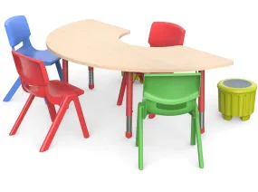 Large Adjustable Horseshoe Table