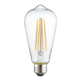 LED Classic Filament ST19 Lamp E26 Clear - 2.5", 8W, 30K