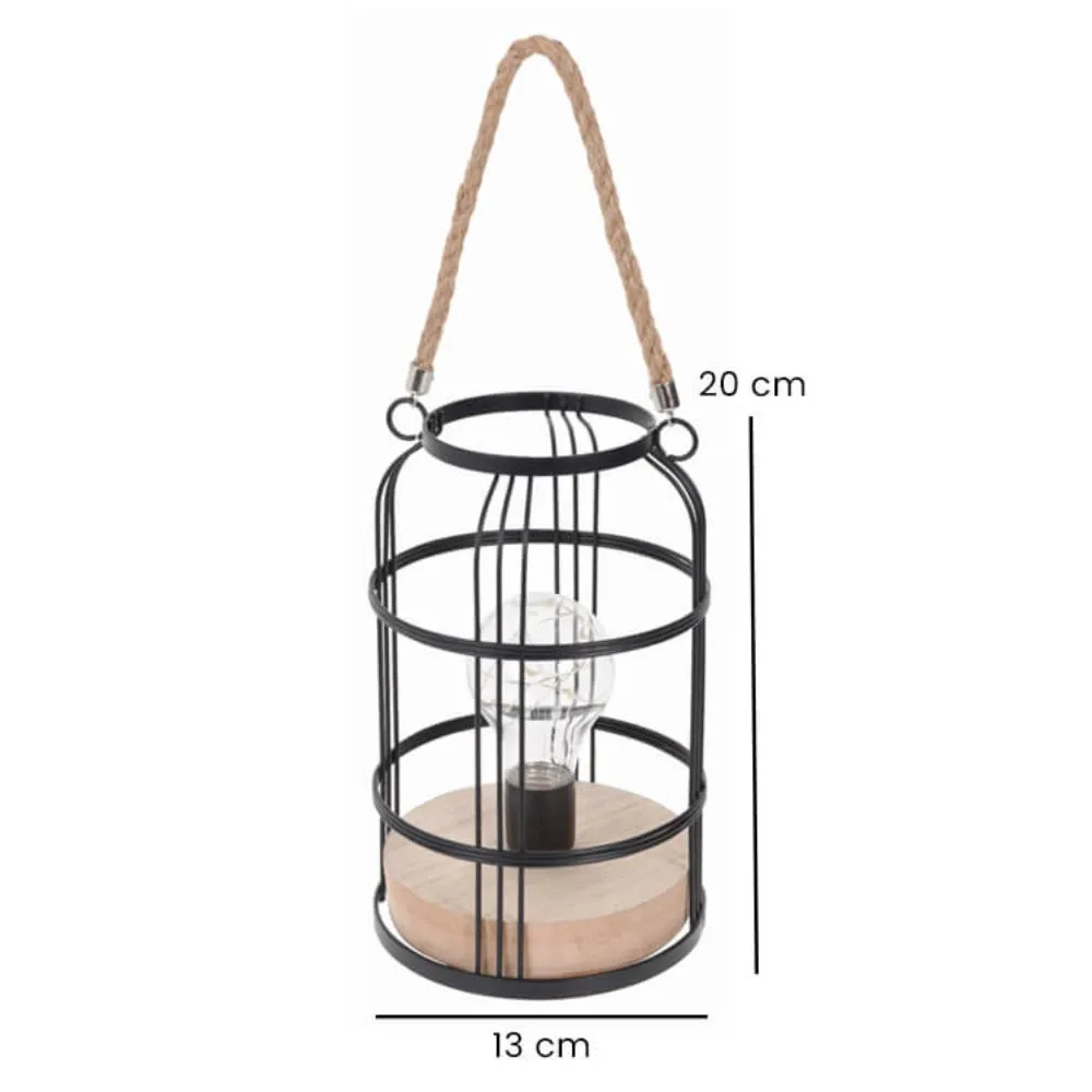 LED Hanging Metal Lantern