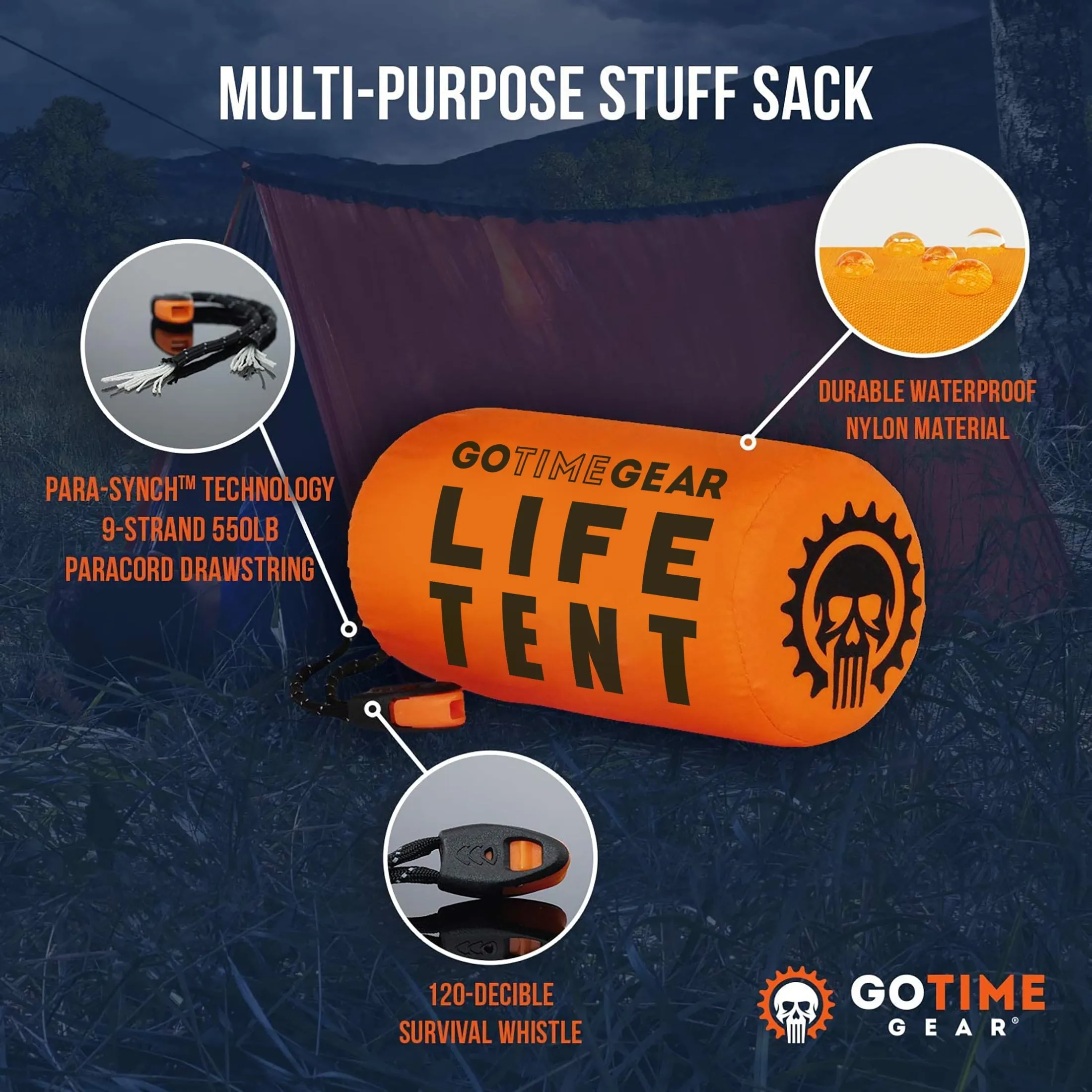 Life Tent Emergency Survival Shelter - 2 Person Waterproof, Windproof, Thermal